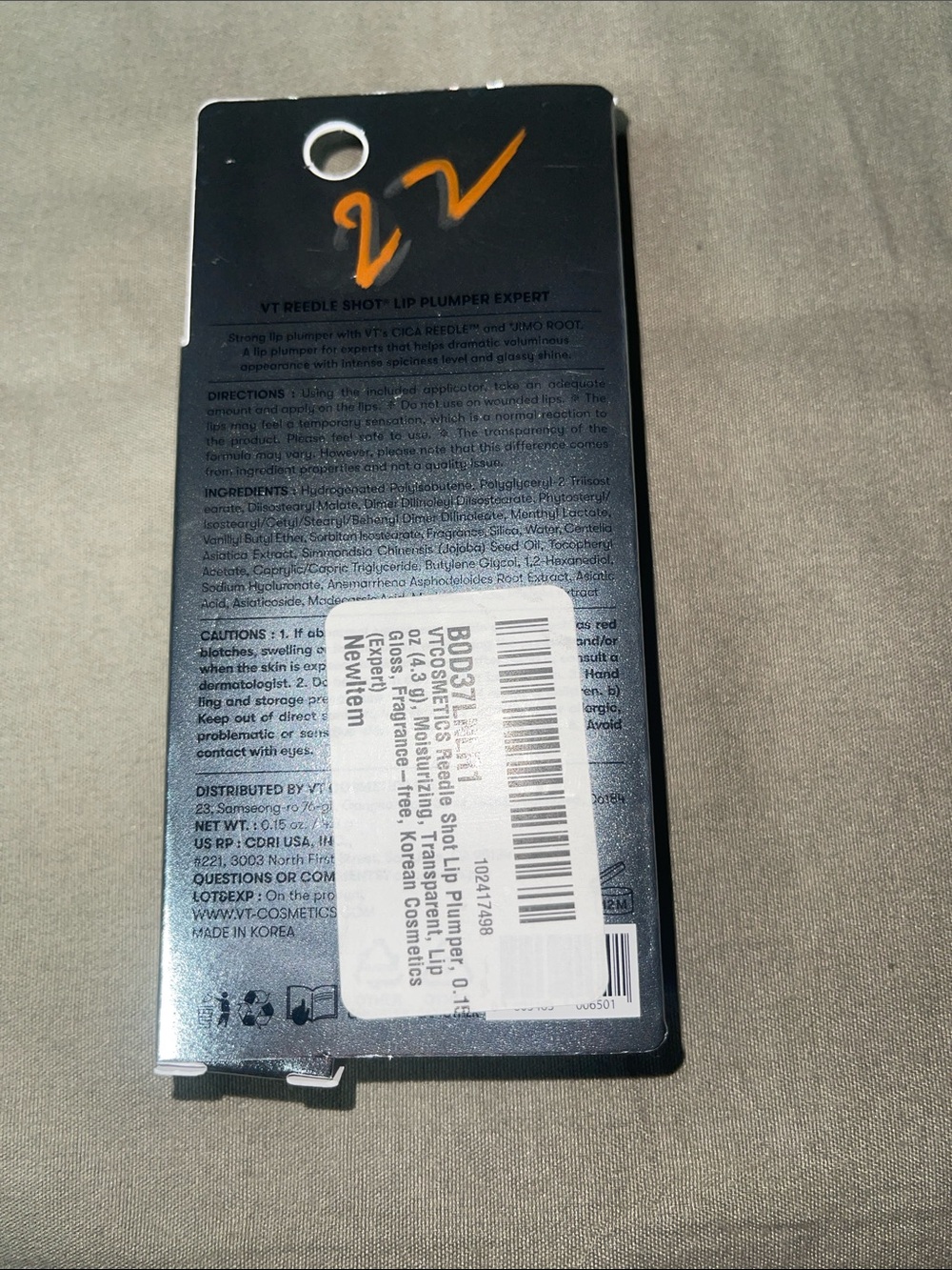 VT Reedle Shot Lip Plumper - Picture 2 of 2